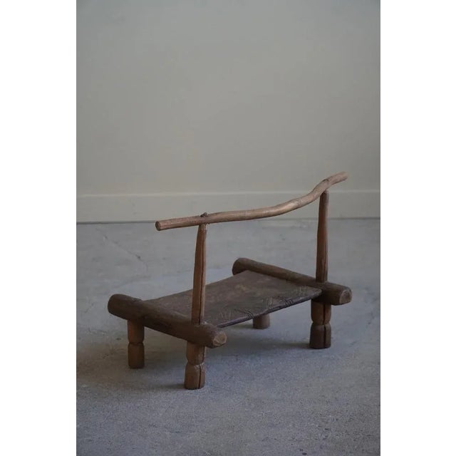 African Wabi Sabi Decorative Object Stool, 1920s For Sale - Image 6 of 11