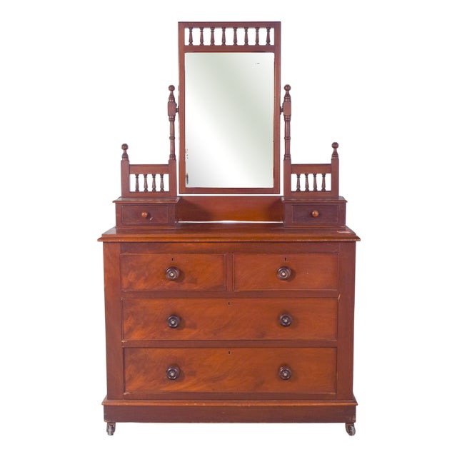 Vintage English Dressing Table with Drawers, 1920s For Sale