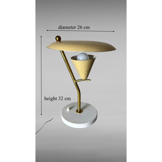 Mid 20th Century Italian Adjustable Table Lamp in Metal and Brass For Sale - Image 18 of 18