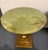 Gemstone 1970s Pair of Vintage Onyx Top Gilt Artichoke Pedestal Side Tables Mid Century For Sale - Image 7 of 11
