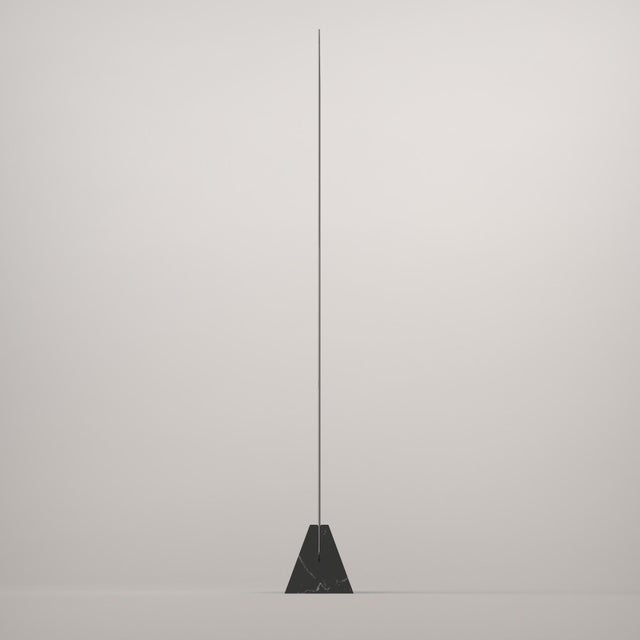 Contemporary Monolithic Architectural Black Marquina Marble Cressida Floor Mirror by CARCINO Design for October Gallery For Sale - Image 3 of 8