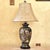 Vintage Japanese Satsuma porcelain table lamp in excellent condition featuring elaborate hand-painted moriage decoration...