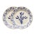 Spanish Casa Nuno Blue and White Dinner Plates, 3 Flowers/Shells, Set of 2 For Sale - Image 3 of 3