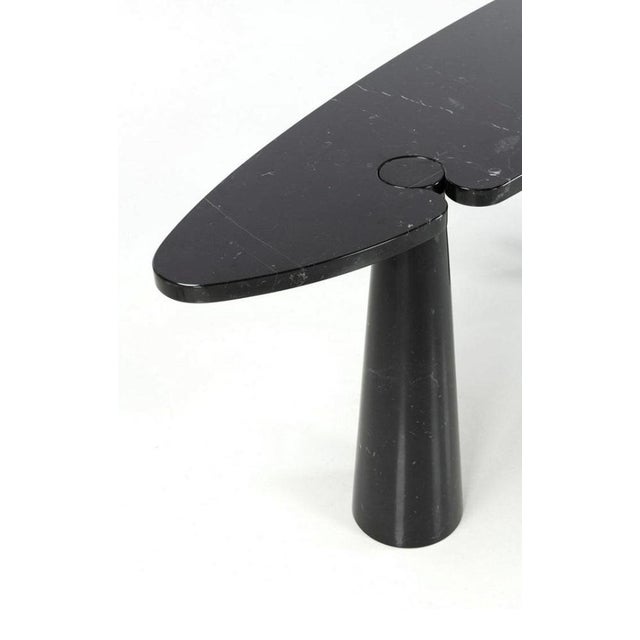 Angelo Mangiarotti Black Marquinia Marble Console Table by Angelo Mangiarotti for Skipper, 1990s For Sale - Image 4 of 10