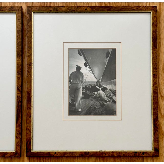 Ralph Lauren Vintage Framed Nautical Sailor and Sailboat Photographs by Rosenfeld, a Pair For Sale - Image 4 of 8