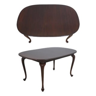 Ethan Allen Queen Anne Cherry Dining Room Table For Sale