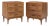 Ramseur Mid Century Walnut 3-Drawer Nightstands - Pair For Sale