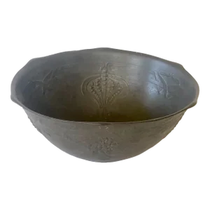 German Pewter Art Nouveau Bowl