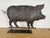 Antique Copper Pig Folk Art Weathervane on Custom Iron Stand For Sale - Image 9 of 12