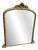 Large Antique 19th Century English Arched-Top Gilt Overmantle Mirror For Sale
