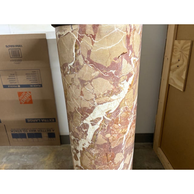 Pair of 19th Century French Marble Pedestals For Sale - Image 4 of 12