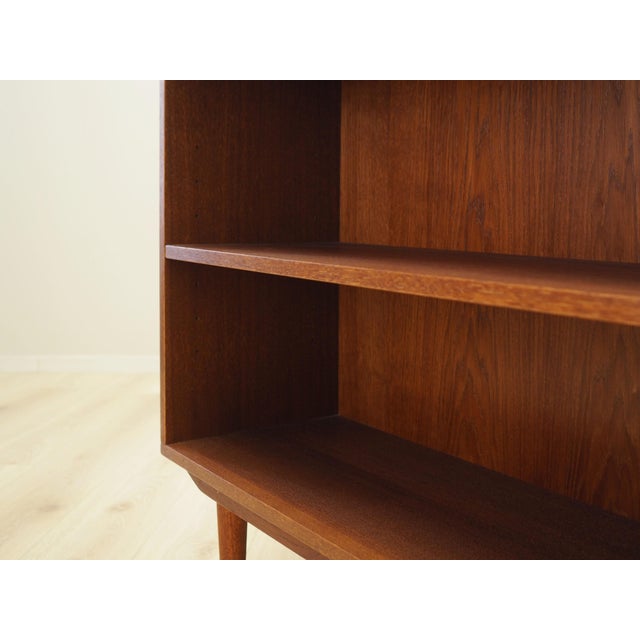 Scandinavian Orange Oak Bookcase For Sale - Image 6 of 11