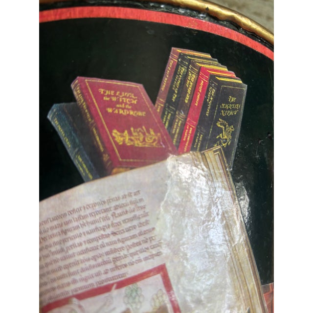 Decoupage Waste Can, Signed Workman Partners, New York For Sale - Image 12 of 15