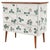 Scandinavian Modern Teak Commode with Clover Wallpaper by Josef Frank For Sale - Image 10 of 10
