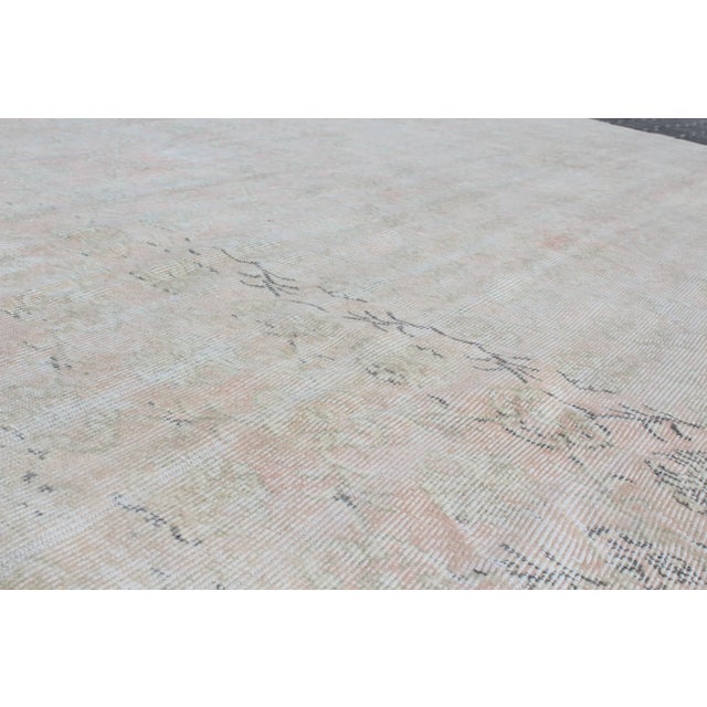 Distressed Oushak Rug - 86"x 135" For Sale - Image 10 of 13