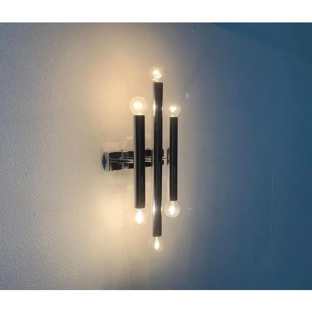 Mid-Century Space Age Chrome Wall Lamp For Sale - Image 12 of 18