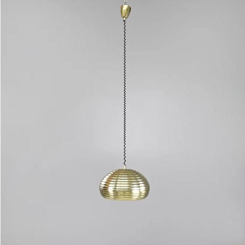 Mid-Century Italian Gold Hanging Light by Castiglioni for Flos, 1960s For Sale - Image 6 of 18