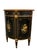 Black Late 20th Century Theodore Alexander Louis XVI Style Hand-Painted Black & Gilt Demilune Cabinet For Sale - Image 8 of 12