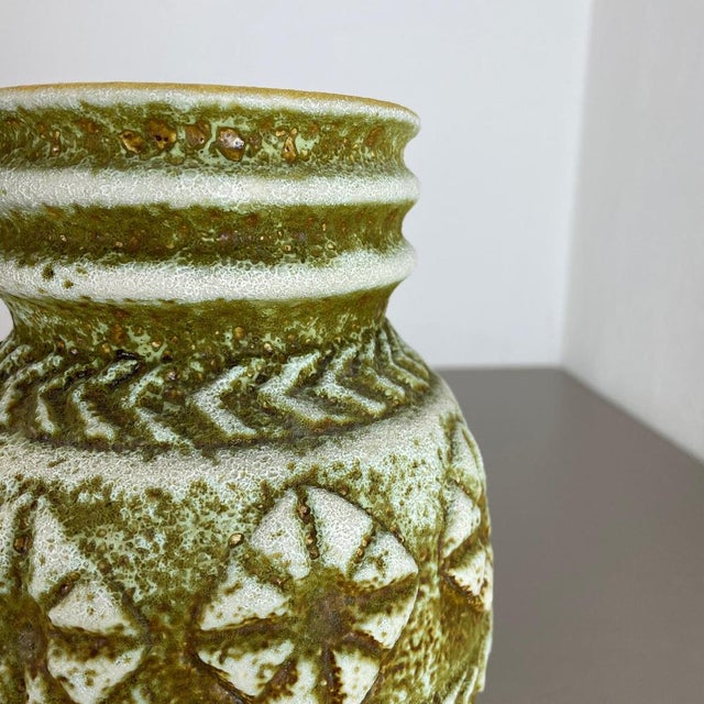Fat Lava Pottery Vase by Bay Ceramics, Germany, 1970s For Sale - Image 12 of 17