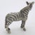 Vintage Italian Handmade Genuine Silver Detailed Zebra Figurine Sculpture For Sale - Image 4 of 9