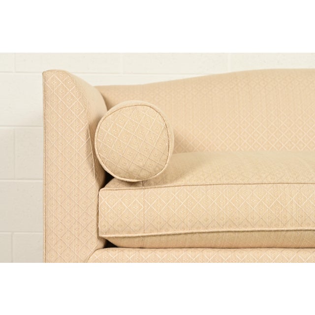 Barbara Barry for Baker Furniture Modern Regency Upholstered Camelback Sofa For Sale In South Bend - Image 6 of 12