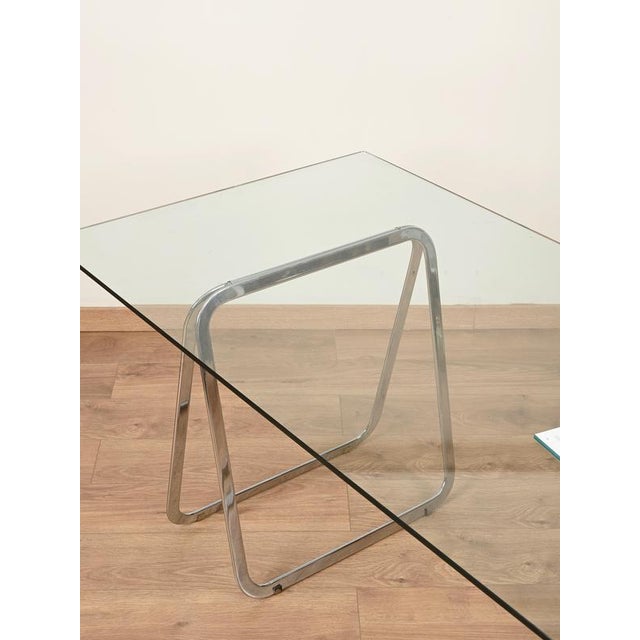 Gold Italian Tubular Chromed Steel Trestles, 1970s, Set of 2 For Sale - Image 8 of 18