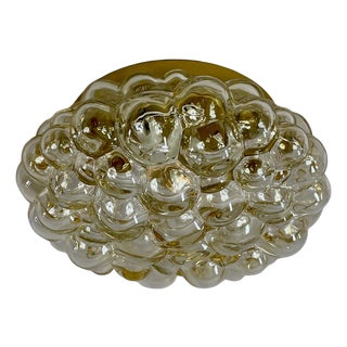 Mid-Century Modern Tinted Bubble Glass Flush Mount from Limburg, 1960s For Sale