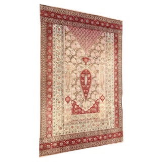 Mid-20th Century Indian Kalamkar Rug, 1950s For Sale