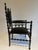 Black Vintage Painted Black Wood Armchair For Sale - Image 8 of 9