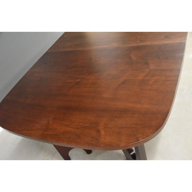 1960s Refinished Broyhill Brasilia 80” Walnut Dining Table For Sale - Image 11 of 13