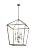 The Sean Lavin Gannet eight light multi-tier chandelier in weathered oak wood / antique forged iron provides abundant...