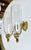 Pair Federal Style Sheild Back Brass Candle Wall Sconces For Sale In Palm Springs - Image 6 of 18