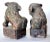 Antique Chinese Gilt Painted Stone Temple Foo Dogs - a Pair For Sale In Los Angeles - Image 6 of 10