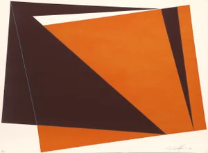 Cris Cristofaro Orange Rectangles Silkscreen