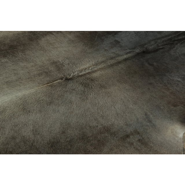 Rug & Kilim’s Contemporary Cowhide Rug in Ombre Gray & Black Tones For Sale In New York - Image 6 of 9