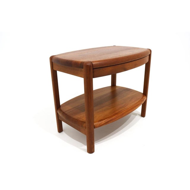 Mid-Century Modern Mid-Century Danish Teak Bedside Table from Salling Stolefabrik, Denmark, 1960s For Sale - Image 3 of 15