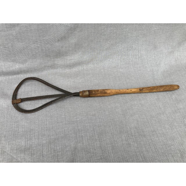 Antique Wood Woven Metal Rug Beater Herkules For Sale In New York - Image 6 of 12