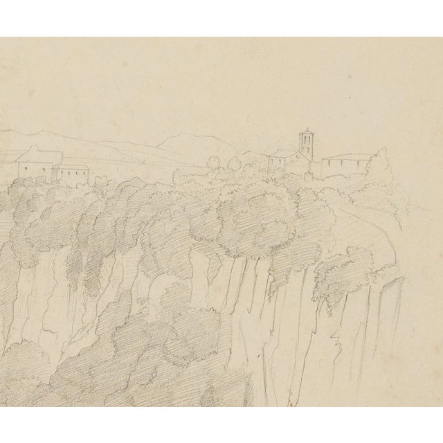 View of Civita Castellana, 1857, Pencil For Sale - Image 3 of 5