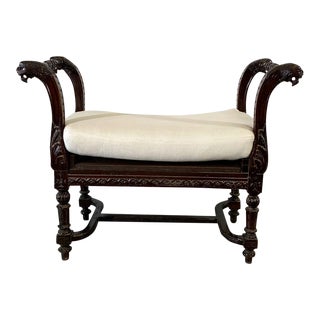 Carved Bench For Sale