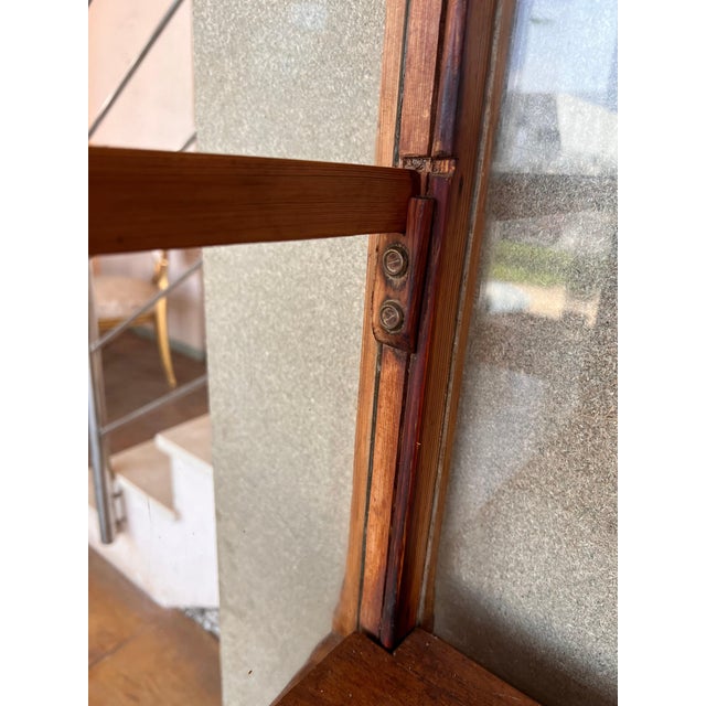 19th Century Large Cupboard or Bookcase with Glass Vitrine, Pine, Spain Restored For Sale - Image 11 of 18