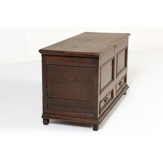 Wood 18th Century English Oak Mule Chest For Sale - Image 7 of 7