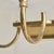 Italian Murano Fluted Glass + Brass 8-Arm Chandelier, 1940s For Sale - Image 11 of 11