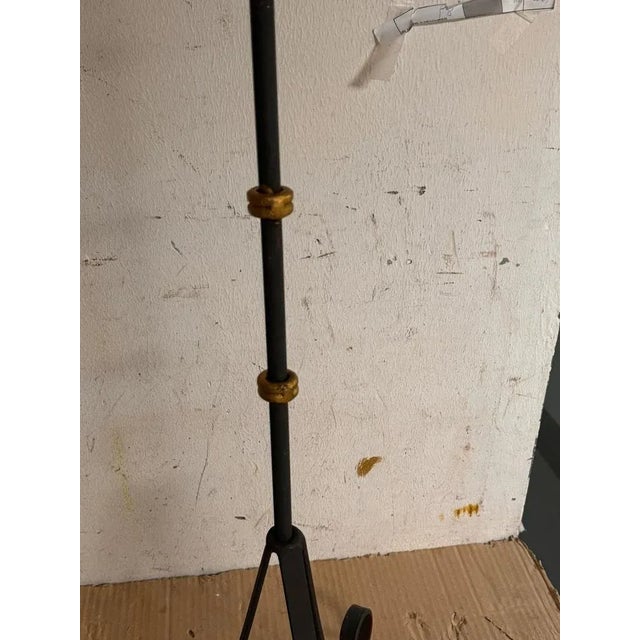 Gilt Iron Candleholders, France, 1970s, Set of 2 For Sale - Image 4 of 12