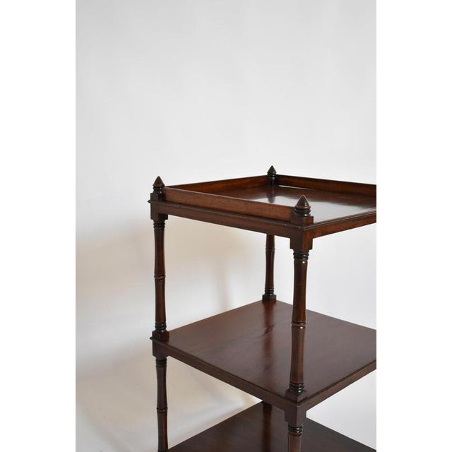 Faux Bamboo Pedestal Bookshelf Table, 1960s For Sale - Image 4 of 6