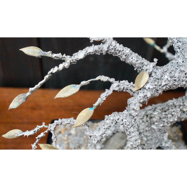 Silver Vintage Silver Solder Cascading Bonsai Tree, 1970s For Sale - Image 8 of 9