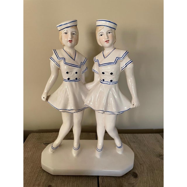 Ceramic Vintage Earthenware Sailor Statuette For Sale - Image 7 of 7