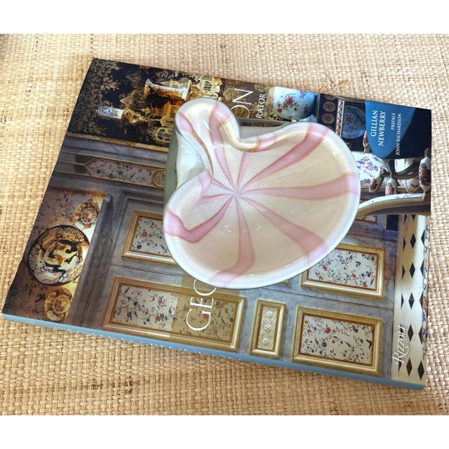 Pink 1960s Alfredo Barbini Murano Circus Tent Pink Catch All/Bowl/Ashtray For Sale - Image 8 of 13