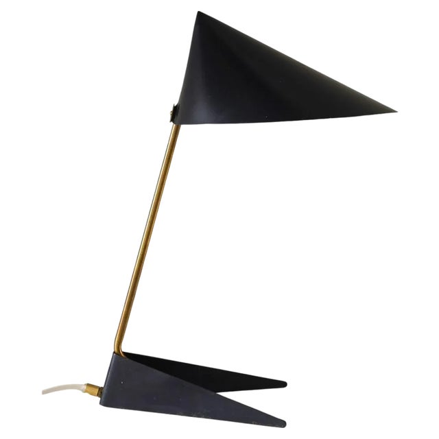 Mid-Century Scandinavian Table Lamp attributed to Svend Aage Holm Sørensen for Asea, 1950s For Sale
