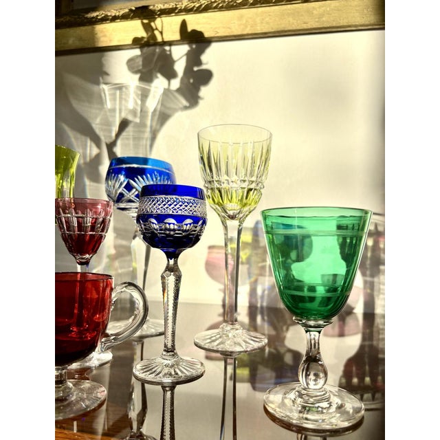 Glass Crystal Roemer Glasses from Baccarat, Set of 11 For Sale - Image 7 of 18