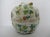 Vintage Chinoiserie Porcelain Pumpkin Shaped Lidded Jar Hand Decorated For Sale - Image 12 of 12